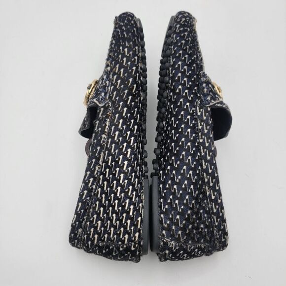 Tory Burch Calf Hair Horsebit Loafers Size 8.5 Slip On - Picture 7 of 14